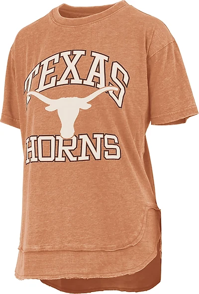 Pressbox Women's Texas Longhorns Wayne Vintage Poncho T-shirt