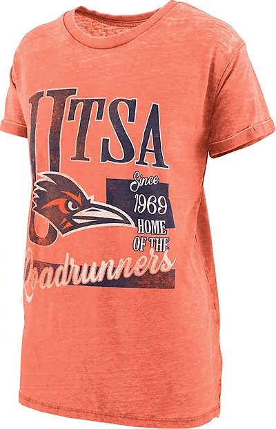 Pressbox Women's UTSA Roadrunners Vintage Stephen Boyfriend T-shirt