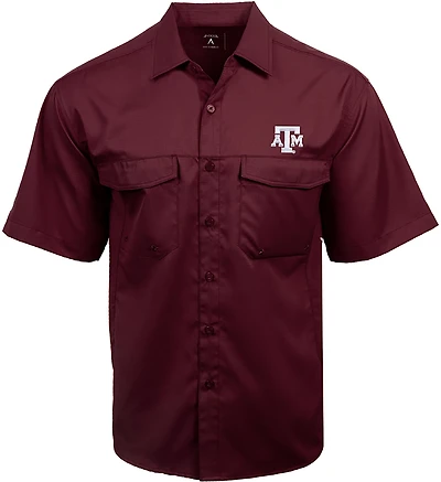 Antigua Men's Texas A&M Aggies Game Day Fishing Shirt