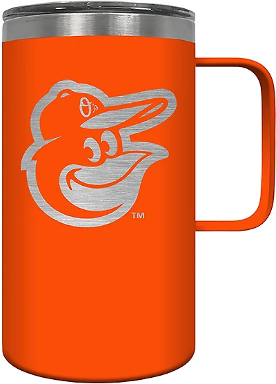 Great American Products Baltimore Orioles 18 oz Hustle Primary Etch Travel Mug