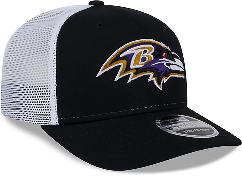 New Era Adults' Ravens Logo Patch OTC 9SEVENTY Trucker Cap