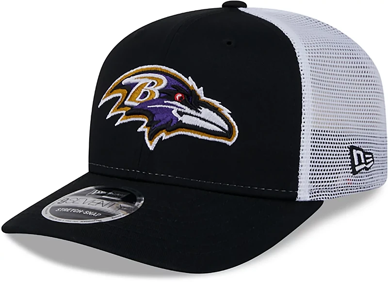 New Era Adults' Ravens Logo Patch OTC 9SEVENTY Trucker Cap