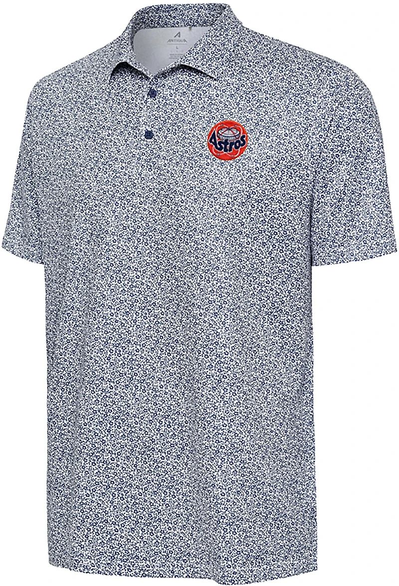 Antigua Men's Houston Astros Field Ditsy Polo