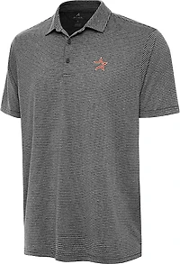 Antigua Men's Houston Astros Scheme Short Sleeve Polo