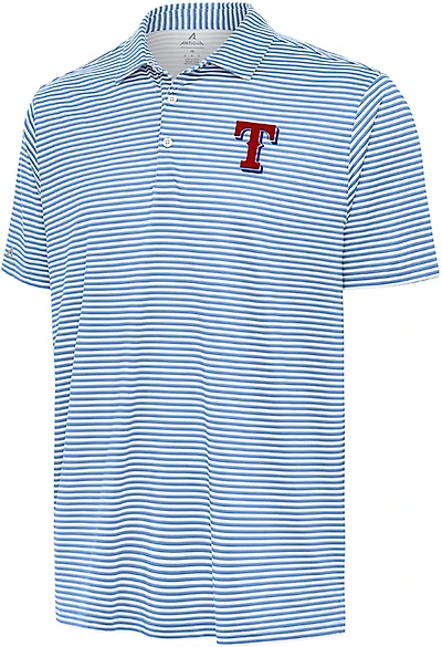 Antigua Men's Texas Rangers Skills Short Sleeve Polo