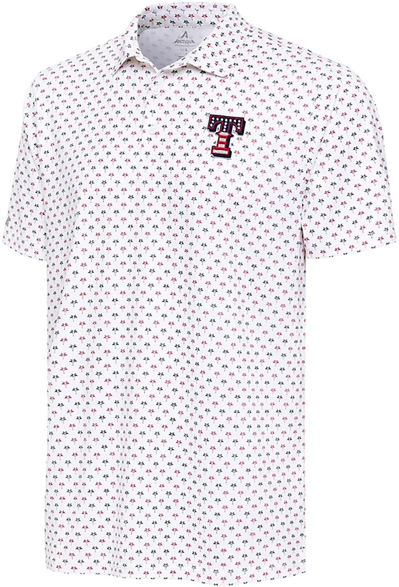 Antigua Men's Texas Rangers Kona Polo Shirt