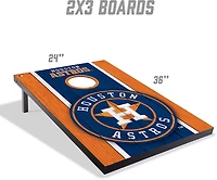 YouTheFan Houston Astros MDF 2 ft x 3 ft Cornhole Set