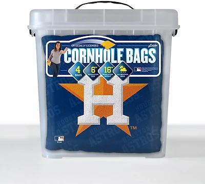 YouTheFan Houston Astros Licensed Cornhole Bags 4-pack