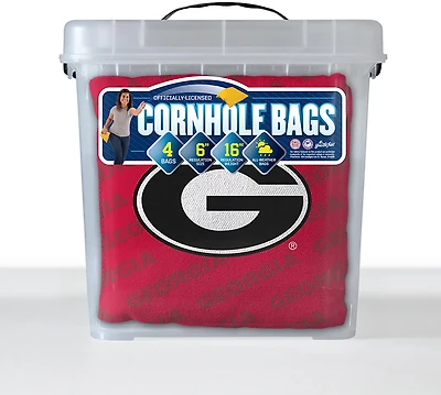 YouTheFan Georgia Bulldogs Licensed Cornhole Bags 4-Pack