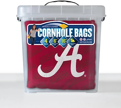 YouTheFan Alabama Crimson Tide Licensed Cornhole Bags 4-Pack