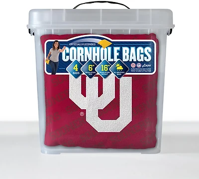 YouTheFan Oklahoma Sooners Licensed Cornhole Bags 4-pack