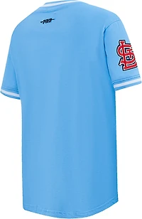 Pro Standard Boys' St. Louis Cardinals Retro Classic BB Striped Rib Short Sleeve T-shirt