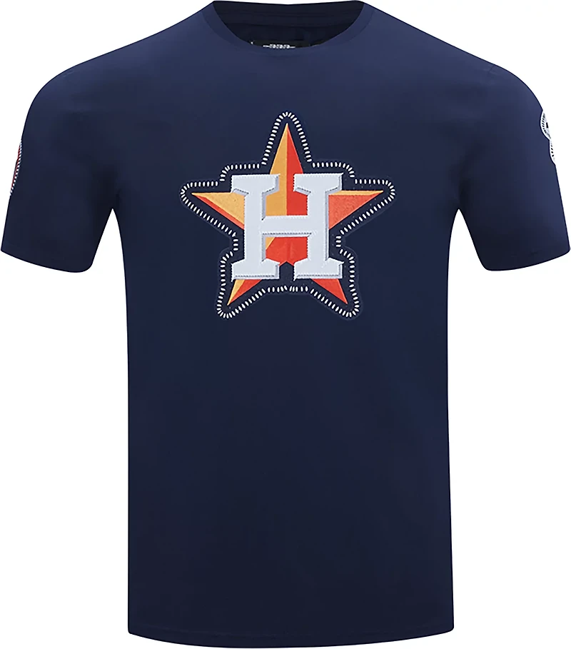 Pro Standard Men's Houston Astros DIY Pick Stitch Single Jersey Short Sleeve T-shirt