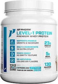 1st Phorm Level-1 Chocolate 1 lb. Protein Powder
