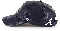 47 Women's Braves Dazzle Logo 47 Clean Up Cap