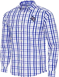 Antigua Men's Texas Rangers Tending 2 Long Sleeve Button Down Shirt