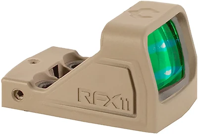 Viridian RFX11 FDE 1 x 16 mm Micro Green Dot Reflex Sight with SHIELD RMSc Footprint