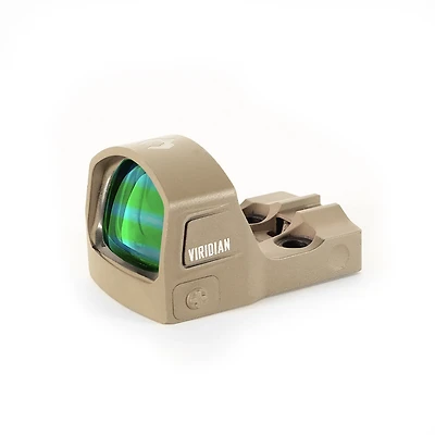 Viridian RFX15 FDE 1 x 17 mm Micro Green Dot Reflex Sight with SHIELD Footprint