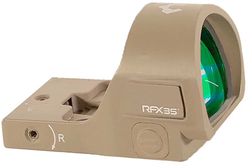 Viridian RFX35 FDE 1 x 22 mm Micro Green Dot Reflex Sight with RMR Footprint