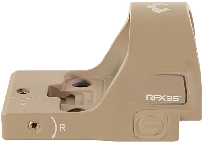 Viridian RFX35 FDE 1 x 22 mm Micro Green Dot Reflex Sight with RMR Footprint