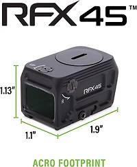Viridian RFX44 Compact Closed Emitter Green Dot Sight with RMR Adapter