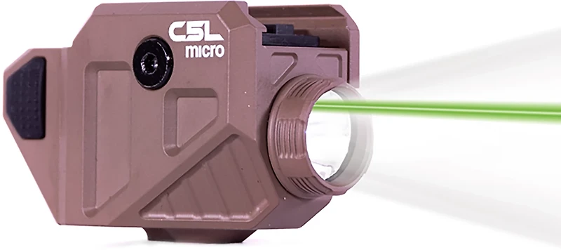 Viridian C5L Micro Universal Green Laser and 550 lm Light with Rechargeable Battery, INSTANT-ON, and SafeCharge Power Bank