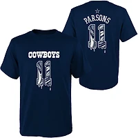 Outerstuff Kids' Dallas Cowboys Micah Parsons #11 Name & Number Drip T-shirt