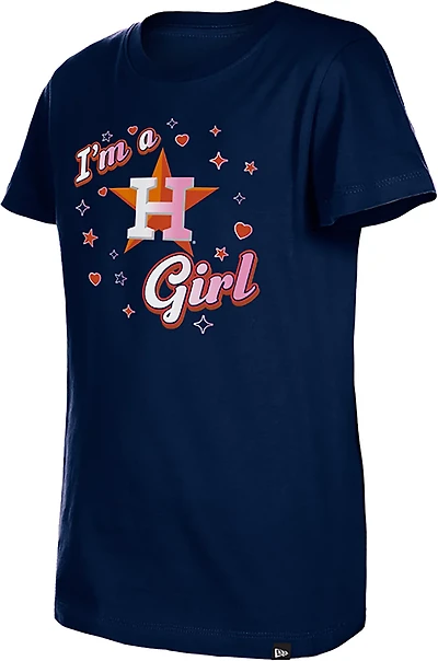 New Era Girls' Astros Color Changing Ink T-shirt