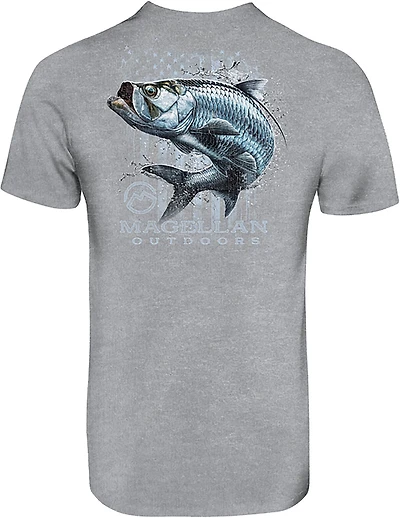 Magellan Outdoors Men's Splashed Flag Short Sleeve Graphic T-shirt