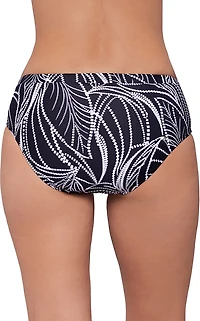 Eco Beach Women's Digital Foliage Tropicali Virtual Stripe Hipster Brief