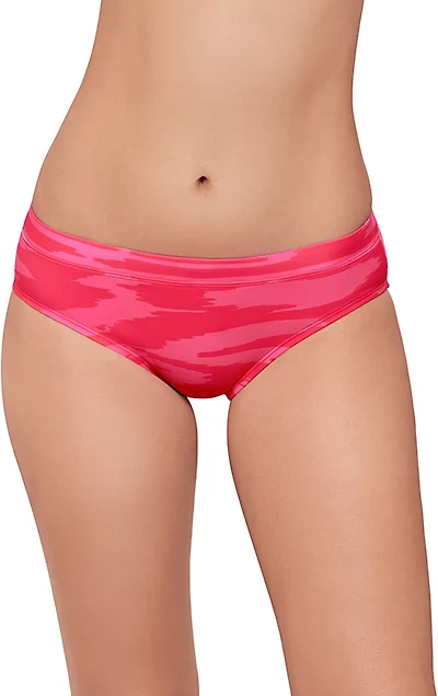 Eco Beach Women's Digital Foliage Tropicali Virtual Stripe Hipster Brief