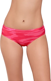Eco Beach Women's Digital Foliage Tropicali Virtual Stripe Hipster Brief