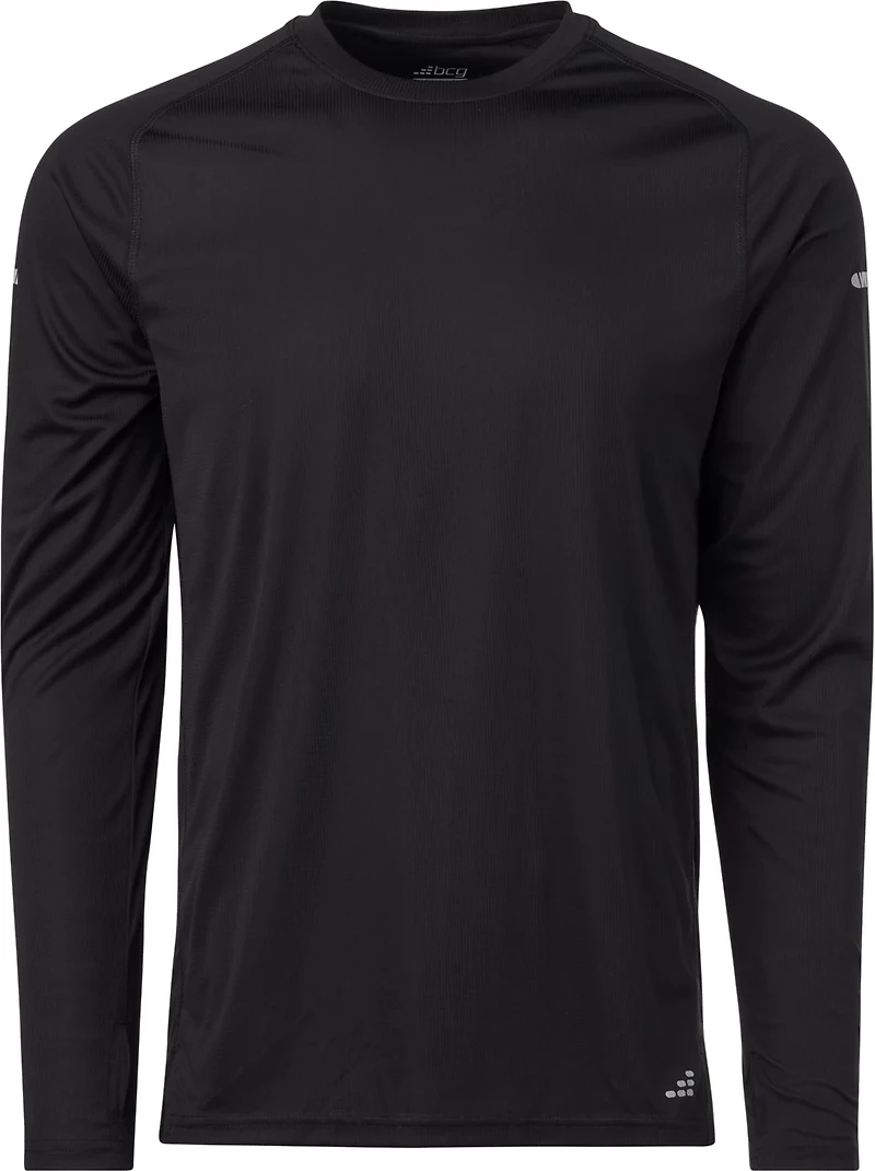 BCG Men's Run Grid Mesh Long Sleeve T-shirt