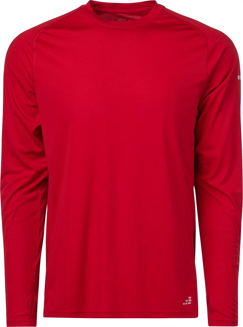 BCG Men's Run Grid Mesh Long Sleeve T-shirt