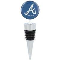 The Memory Company Atlanta Braves 15oz Stemless Tumbler With Wine Bottle Stopper