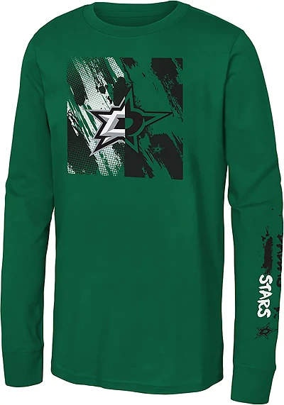 Outerstuff Boys' Dallas Stars Half & Long Sleeve Graphic T-shirt