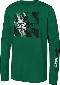 Outerstuff Boys' Dallas Stars Half & Long Sleeve Graphic T-shirt