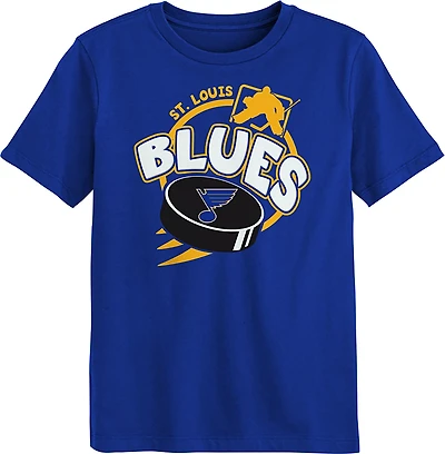 Outerstuff Boys' 4-7 St. Louis Blues Slap Shot T-shirt