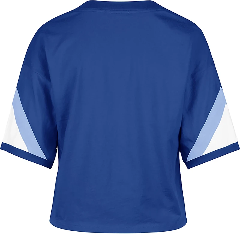 '47 Women's Kansas City Royals Geo Cropped Short Sleeve V-Neck T-shirt