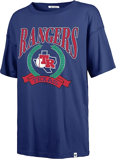 47 Brand Women's Rangers Flaunt Sadie Short Sleeve T-shirt