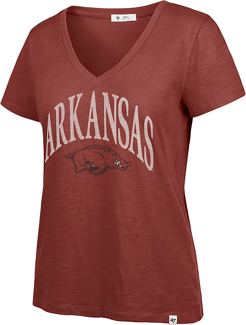 47 Women's Arkansas Tried N True Slub V-neck T-shirt