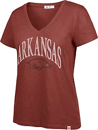 47 Women's Arkansas Tried N True Slub V-neck T-shirt