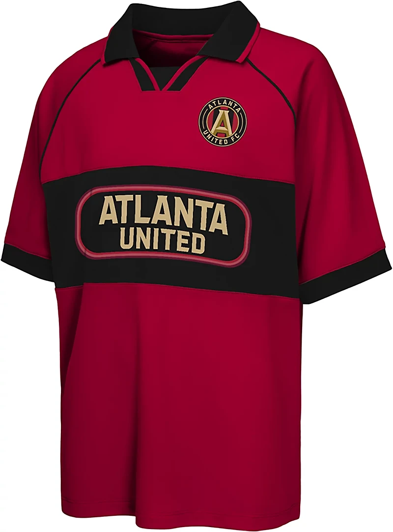 Outerstuff Boys' Atlanta United FC Flying High Johnny Collar Polo Shirt