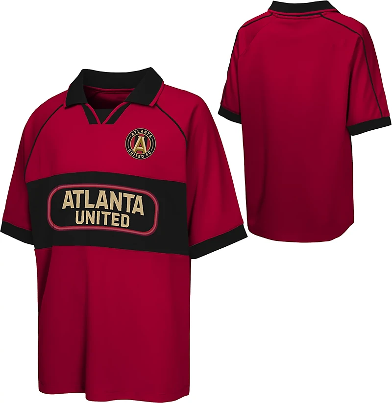 Outerstuff Boys' Atlanta United FC Flying High Johnny Collar Polo Shirt