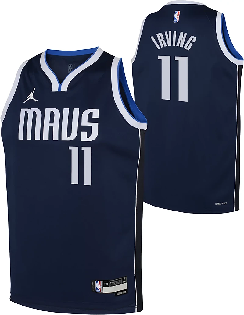 Jordan Boys' Dallas Mavericks Kyrie Irving #11 Statement Swingman Jersey