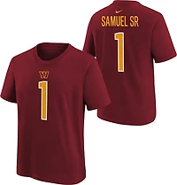 Nike Youth's Washington Commanders Deebo Samuel Sr. Fuse Player Name & Number Tee
