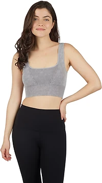 90 Degree by Reflex Women's Stonewash Seamless Glow Gleam Bra Tank 2-Pack