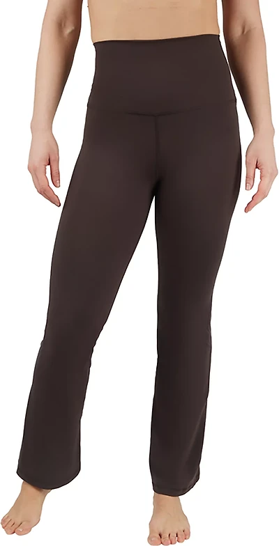 Yogalicious Women's Lux Everyday High Waist 7/8 Flared Leg Pants