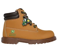 SKECHERS Boys' John Deere Power Reach Rugged Dozer Boots