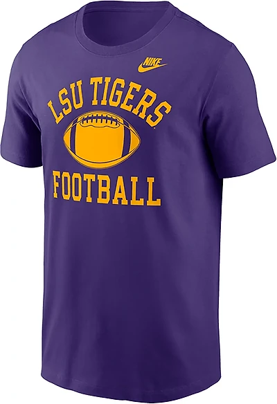 Nike Men's LSU Football Logo Cotton T-shirt